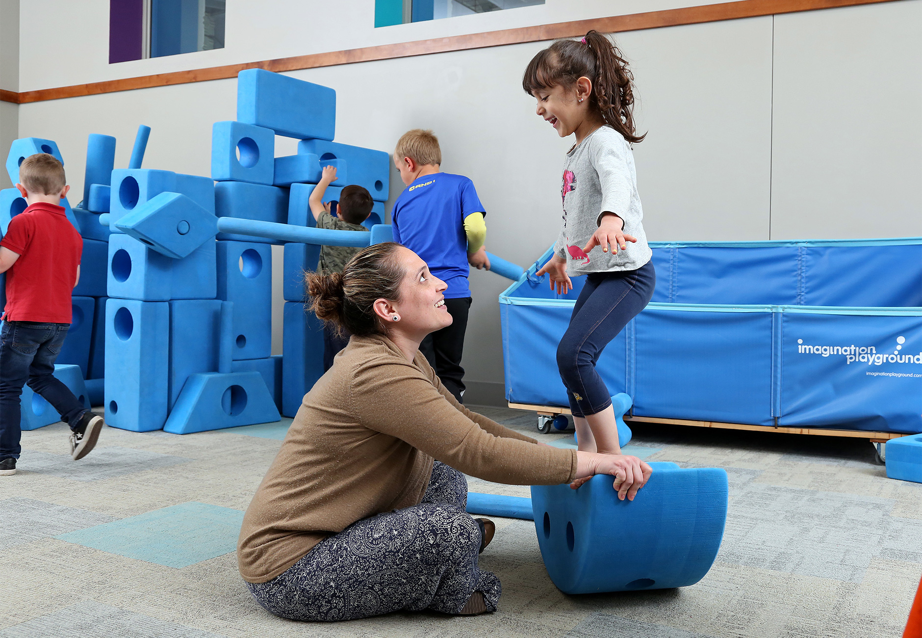 Big Blue Blocks Exhibit