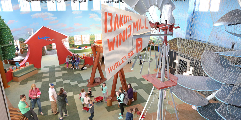 Our indoor prairie is a cozy place to play!