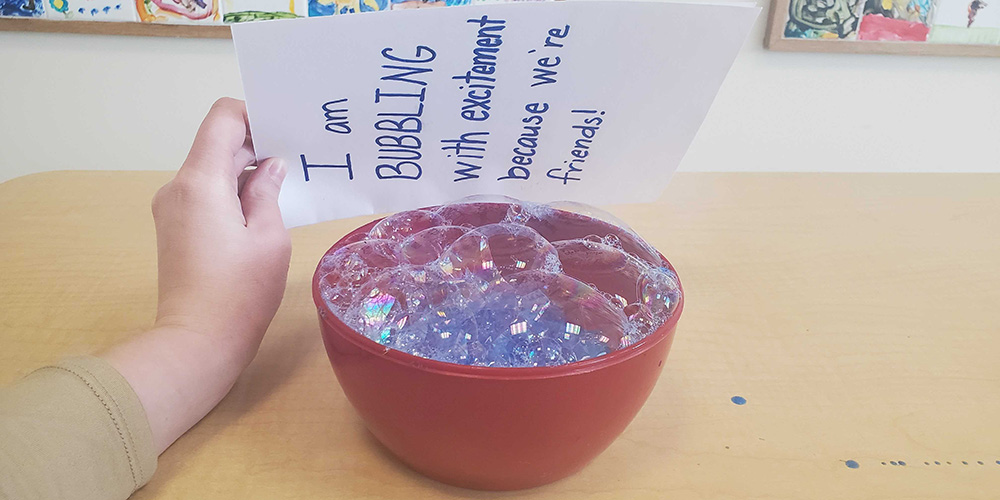 Place the piece of paper over the bubbles to 