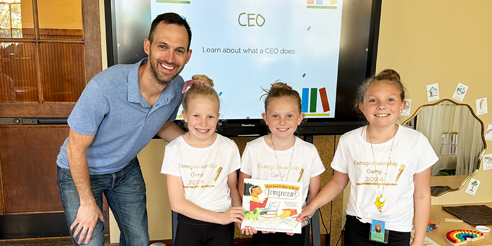 They invited a guest speaker John Meyer who offered real-world examples of entrepreneurship in action.