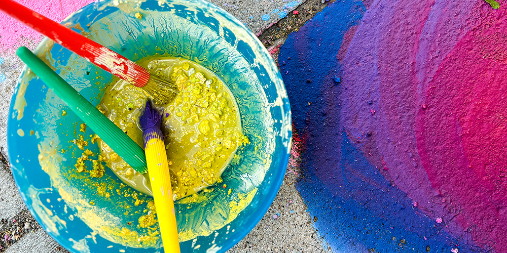Grind it, mix it, and boom—chalk paint!