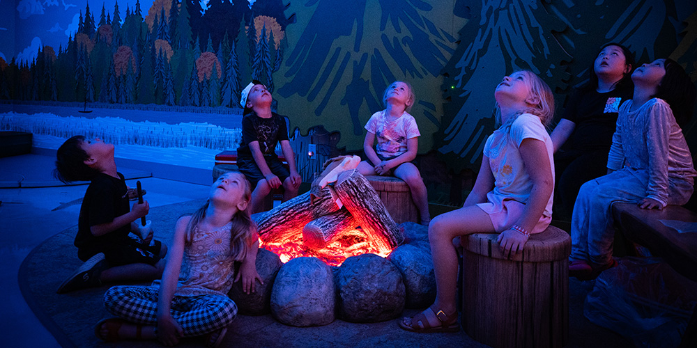 Step into the Night Sky at the Great River Children's Museum. 