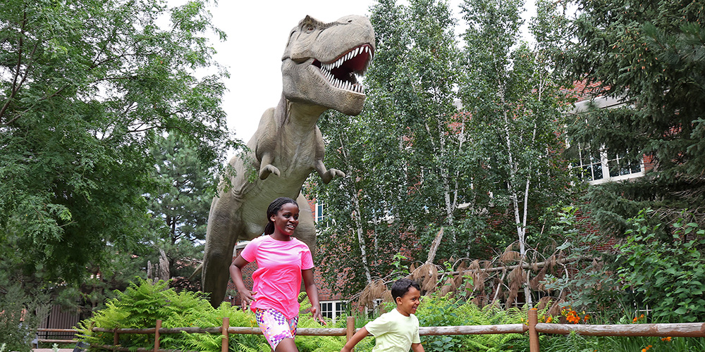 Run around with dinosaurs at the Children's Museum of South Dakota. 