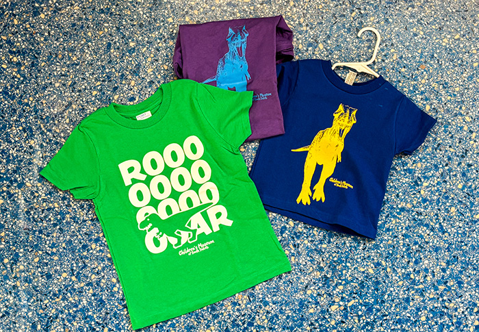 Roar and Mama T. Rex t-shirts